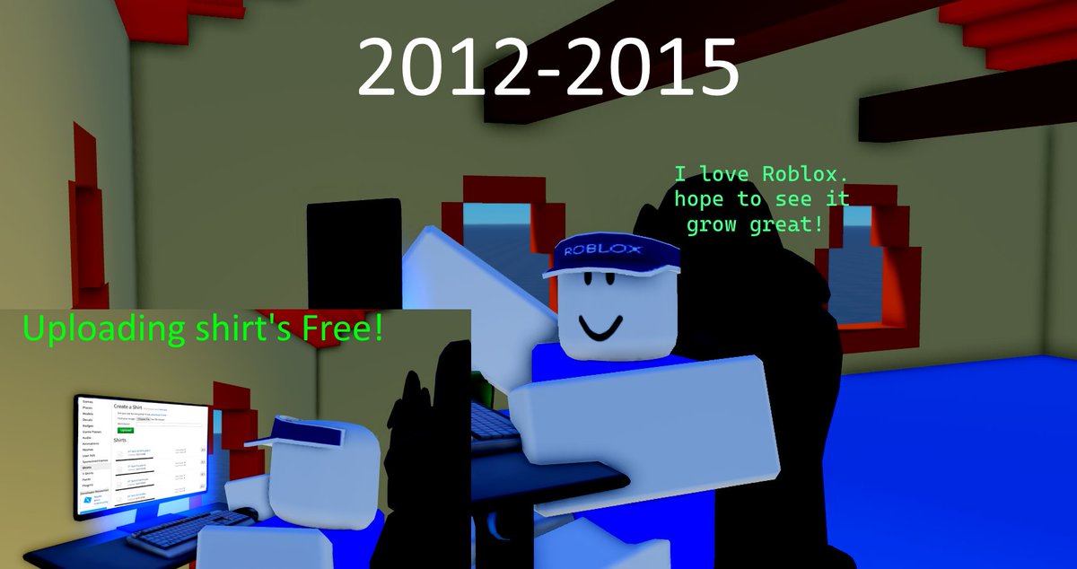 ZayaZX2012's tweet photo. #Roblox 
Kreek there going from free uploading shirts 2012-2015 
to 10 robux 2021 then 2026 you are trying to make it 200 Robux to upload shirts. .
Roblox has truly lost there mind's💀☠️ https://t.co/uq1AFYmmvr