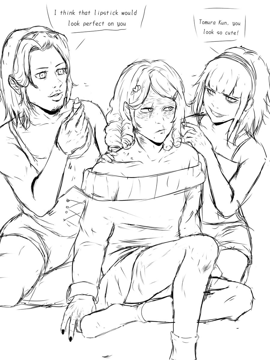 _ChowderUwU_'s tweet photo. Magne and Toga kidnapped Tomura for girls' night
#shigaraki #toga #magne #mha https://t.co/73LYTu5pgC