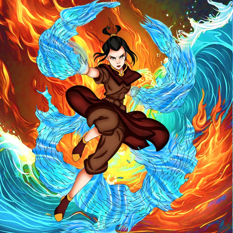 marlee_796's tweet photo. Fire and water clashed, but the young warrior mastered both with unwavering determination. True strength comes from balance, not power alone.

#ElementalMagic #FantasyArt #FireAndWater #DigitalArt https://t.co/ZsVDVfp8HW
