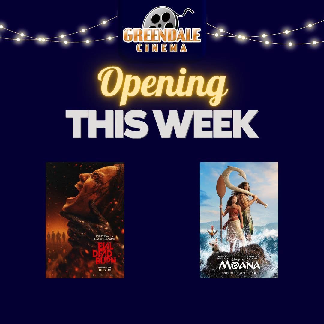 GreendaleCinema's tweet photo. Buy tickets now on our app or at https://t.co/KSuQRIZvzV https://t.co/58etpBh0F5