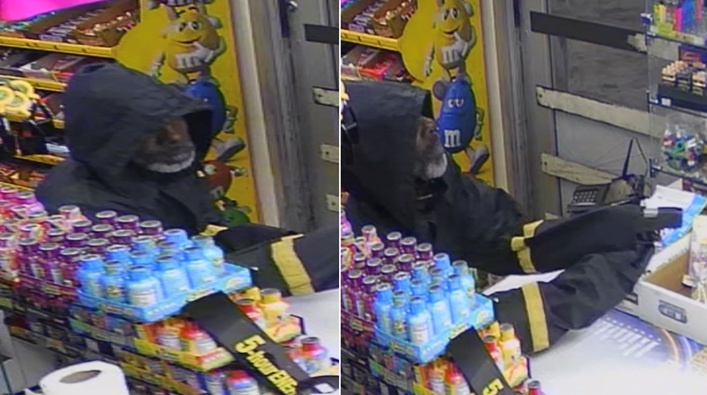 NOPDNews's tweet photo. The pictured unknown black male is sought by #NOPD re: March 30 armed robbery in 4100 blk of S. Claiborne Ave. Call detectives at 504-658-6020 or call @CrimestopperGNO at 504-822-1111 w/any info that can assist. https://t.co/Wtrn6URNNa https://t.co/491chp26zW