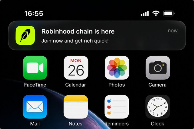 karmvvx's tweet photo. Everyone just got the new noti from robinhood app 

they gave us free runner or am I retarded??? 

This is legit free runner !! https://t.co/QaJpfta7xD