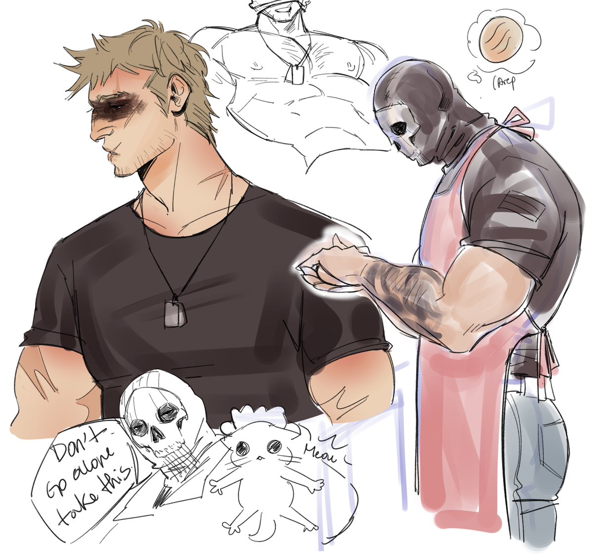 kaotickoi's tweet photo. ghost is keeping sane these days #simonghostriley #callofduty https://t.co/LVdOexPAyz