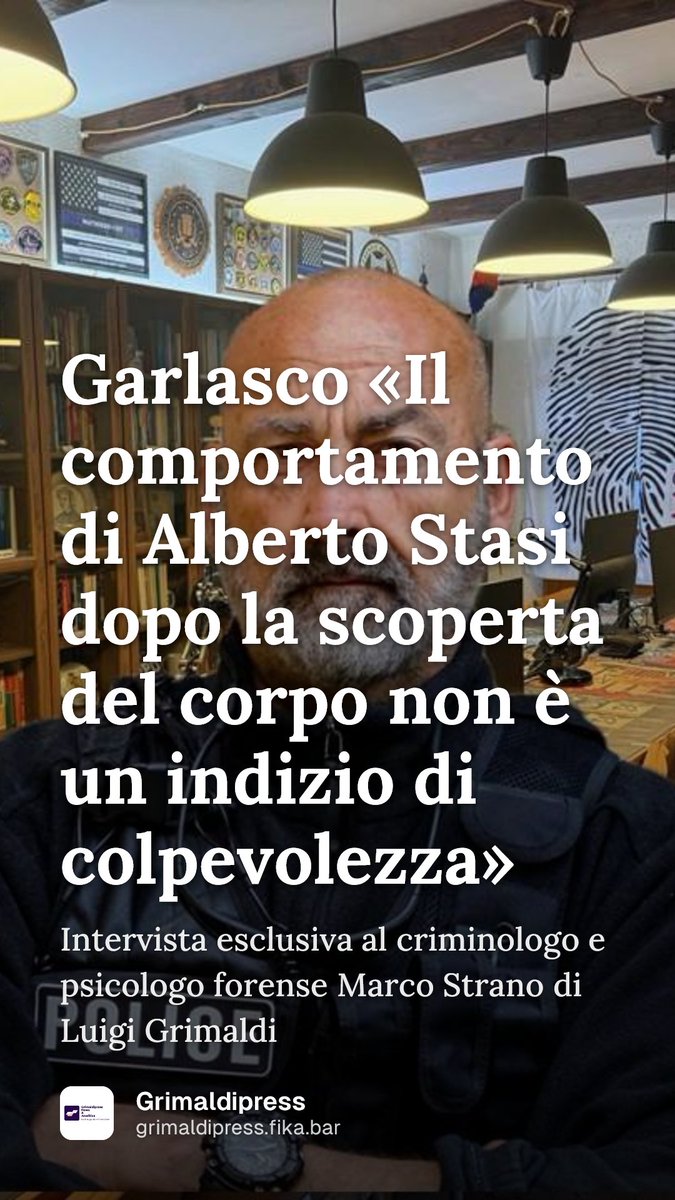 LuigiGrimaldi19's tweet photo. #Garlasco L'analisi scientifica e rigorosa del Dott. Marco Strano https://t.co/pRO2H9EID6 https://t.co/taXcOftCsc