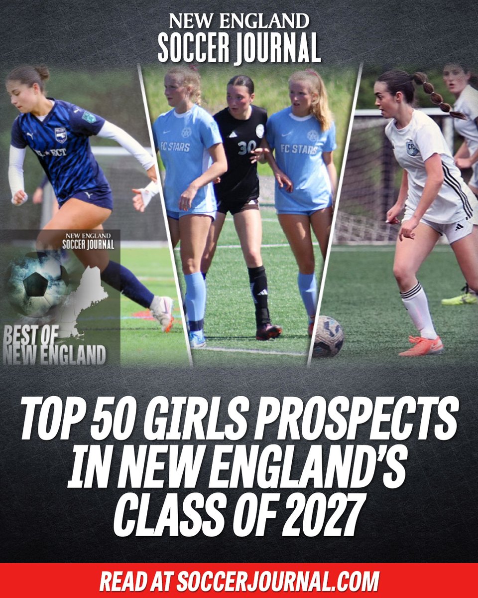 NESoccerJournal's tweet photo. Nearly 100 players have committed to play college soccer from the girls Class of 2027.

That star power is reflected in our updated Top 50, which is led by 11 Power 4 commits.

🔗: https://t.co/4KwYPgr64V https://t.co/FdPPQN9o7f