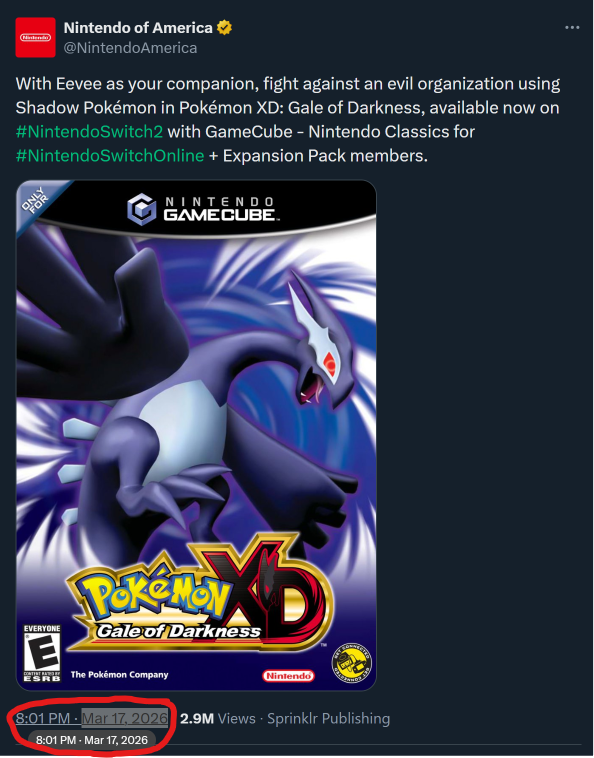 NSuperGamerGuy's tweet photo. GameCube NSO Lineup was revealed 462 days ago

The last GameCube game was added 113 days ago https://t.co/SY71fCpMIa