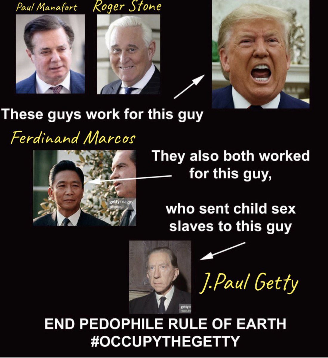 Mevafanculznt's tweet photo. #OccupyTheGetty
ALL EYES ON THE GETTY ‼️

What is under the #Getty? 

👉🏼The Getty Center Museum has at least six basement levels that are larger than the area of the entire museum campus. 

👉🏼It cost over $12 billion to build, the actual cost will never be known. 

👉🏼The bunker is one mile deep well below the basement, with six major levels, and several sub levels as large as a city each.

👉🏼This has connection to all of LA, Orange, and San Bernadino counties. 
It connects via high speed tube train to Santa Catalina Island to the west, and Edwards AFB, China Lake, Tonapah, etc, etc etc...

👉🏼Children go in but they don't come out, unless they are kids that are on TV, like Mouseketeers. 
EVERY child star goes under this place to have fluids taken. 

👉🏼The lowest level is where the most horrible Satanic rituals take place, they make even a Satanist squeamish. 

👉🏼UCLA, USC, FBI, city hall, music center, Disneyland, etc, etc, all connected by tunnels with trams and elevators. Club 33 in Disneyland, the Mark Taper Forum in LA. Almost every old building has tunnels that eventually connect. 

👉🏼These tunnels can be very old, or made recently. Playboy mansion, Lookout mtn, (Jared Leto's house) Brad Pitt's house, and on, and on... the Skirball Center in LA.. how hard is this to prove, they can't hide all the entrances. 

👉🏼Only the Government has the power to do that!! Get the picture yet? IT IS THE GOVERNMENT DOING THIS

👉🏼The bunker under the Getty acts as a “Noah's Ark” for western civilization Artifacts. 

👉🏼The Getty bunker is a Templar fortress, and is the real seat of the Crown.

👉🏼The Getty bunker provides industrial scale services to pedophiles that include providing victims to consume, and disposal of corpses.

👉🏼The Getty bunker is the most important of all the deep underground bases, and it is also the the one location that we can use to bring down the entire enemy control of the world by exposing just this one location.
We need everyone in the world to help us, so that we may all be free from this evil. 
#OccupyTheGetty

Listen to SDK Running recording: 
https://t.co/JMabypgGQE

Telegram: 
https://t.co/3JQfQTqcKS