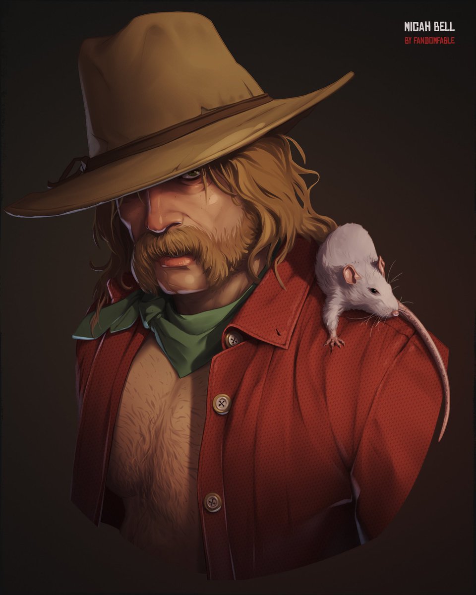 fandomfable's tweet photo. RATS! 🐀🐁 
Link to support artist - https://t.co/PEYFqZoVWA

#art #rdr2 #micahbell #digitalart #rdr2fanart https://t.co/p1fRO4OJBz