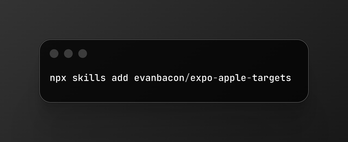 Evan Bacon 🥓 tweet media