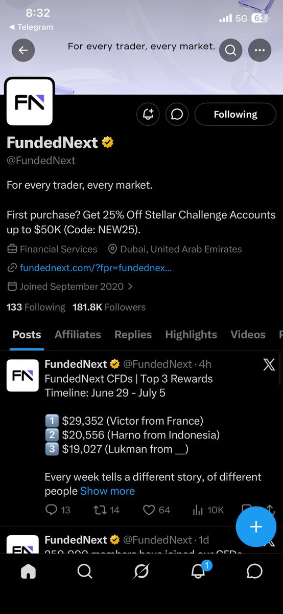 Is_just_leo's tweet photo. @Techriztm @PsychedeliaAcad @FundedNext @TraderHadesh Thank you boss https://t.co/klLEVEPA7v