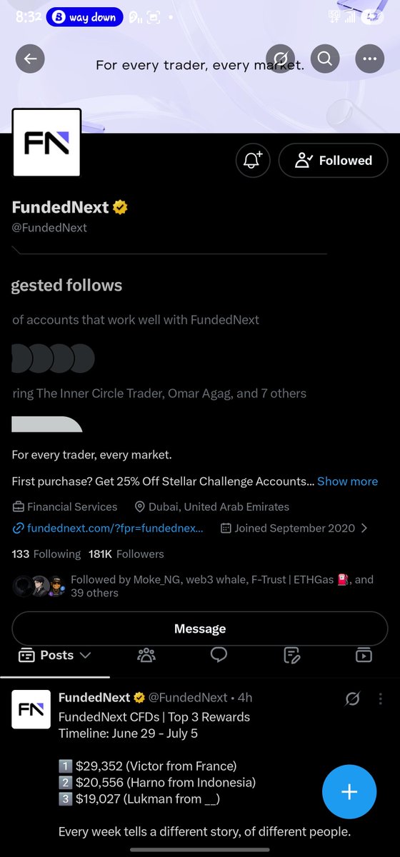 cherejah62's tweet photo. @Techriztm @PsychedeliaAcad @FundedNext @TraderHadesh DONE https://t.co/SwIl676EFs