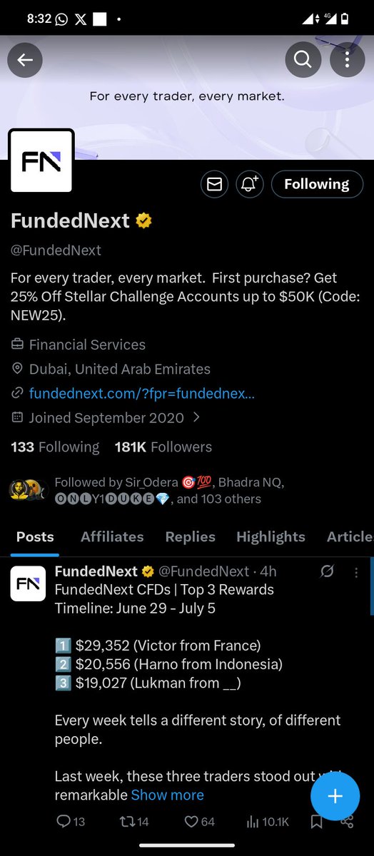 Joeodins's tweet photo. @Techriztm @PsychedeliaAcad @FundedNext @TraderHadesh Been a follower since the beginning, I hope I win https://t.co/vCZZgpGydZ
