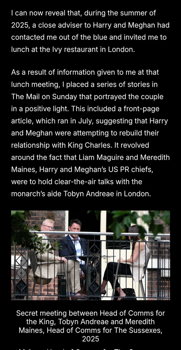 SurfingFxx's tweet photo. Charlotte Griffiths bares it all, from the very beginning. She reveals almost everything including that it was H&amp;M's PR who leaked the meeting of the aides from both the sides, only to later on leak again on @Telegraph &amp; misled by implying that Charles's side leaked it. https://t.co/6hhuEEjfUE