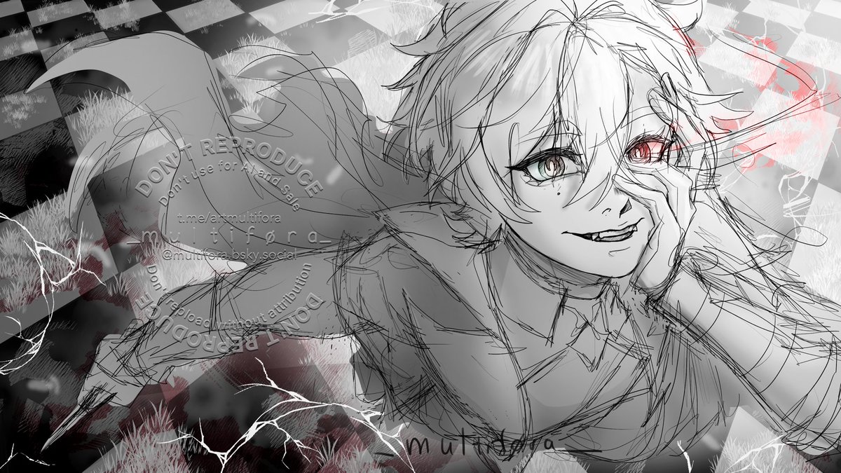 multifora_art's tweet photo. #Genshinlmapact #Lohen #Sketch https://t.co/pojCXqM8PQ