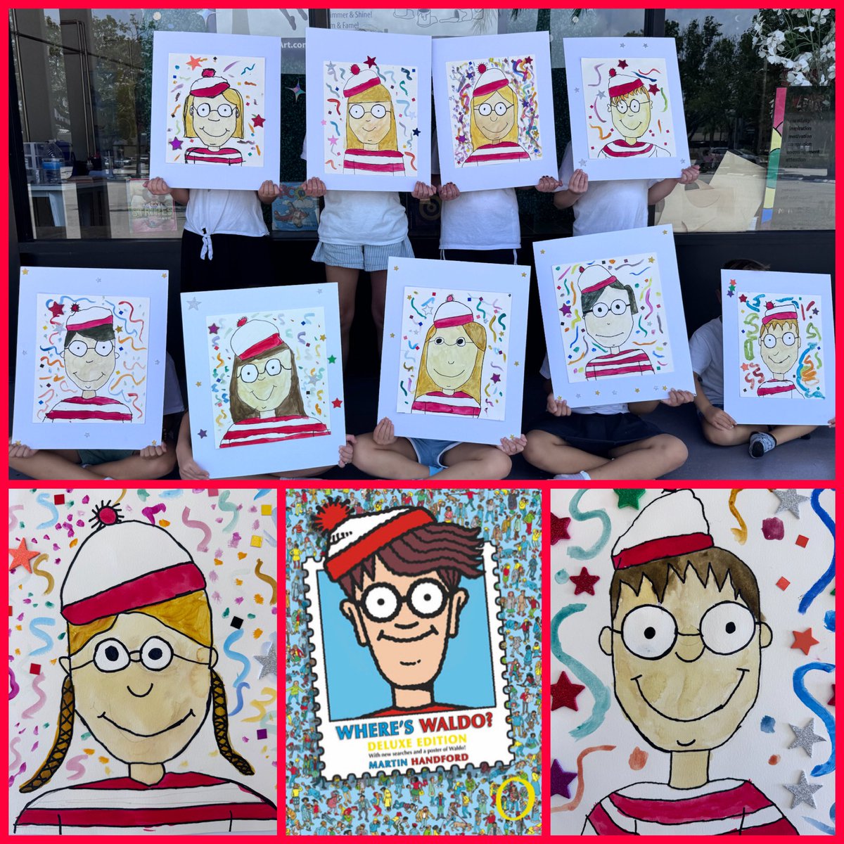 KidsNeedMoreArt's tweet photo. 🔴⚪️ Ready… Set… FIND THEM! 👀 Artists created Where’s Waldo? inspired self-portraits and hid themselves in a sea of colorful confetti! 🎉❤️🤍 Every masterpiece is one-of-a-kind but spotting them might be the real challenge! 🔍✨ #WheresWaldo #StripesWeek #KNMA #SoMuchFun https://t.co/47xFELKP2w