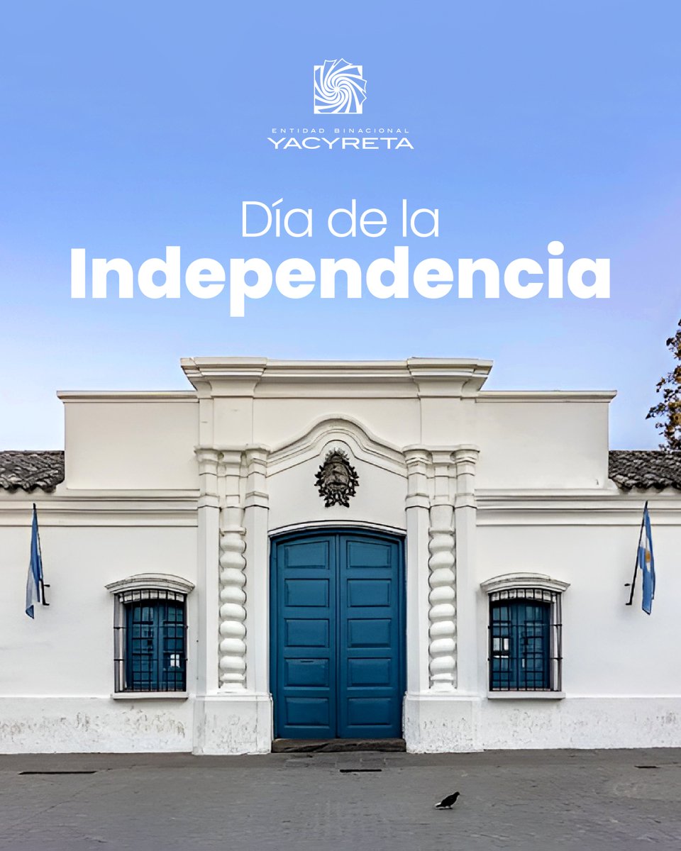 YacyretaAr's tweet photo. 9 de Julio | Día de la Independencia

"𝑺𝒆𝒂𝒎𝒐𝒔 𝒍𝒊𝒃𝒓𝒆𝒔, 𝒒𝒖𝒆 𝒍𝒐 𝒅𝒆𝒎𝒂́𝒔 𝒏𝒐 𝒊𝒎𝒑𝒐𝒓𝒕𝒂 𝒏𝒂𝒅𝒂"
José de San Martín

La libertad es uno de los valores que sostienen a nuestra Nación y nos convoca a construir un futuro de progreso y desarrollo para todos. https://t.co/9mgwIccfMP