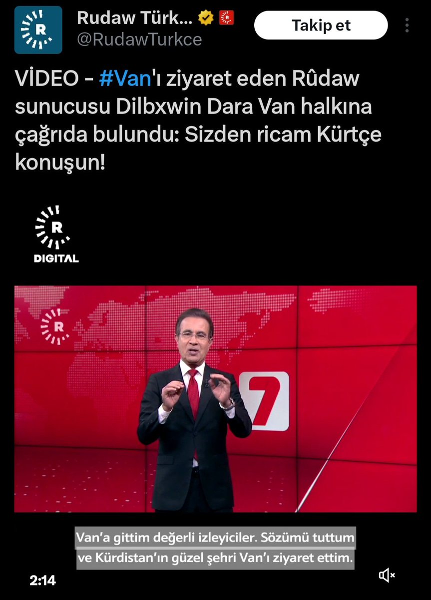 migferhaber's tweet photo. Bölücü ve Kürtçü Rudaw: "Van'a gittim değerli izleyiciler. Sözümü tuttum ve kürdistan'ın güzel şehri Van'ı ziyaret ettim." https://t.co/rioZqUvjoN