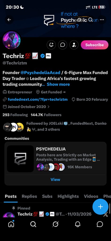 ThymeCrypto's tweet photo. @Techriztm @PsychedeliaAcad @FundedNext @TraderHadesh Done https://t.co/cZQs95byCl