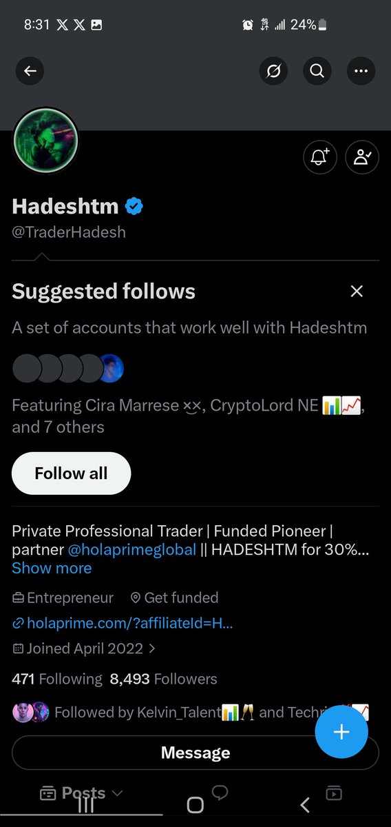 Bobbykene_fx's tweet photo. @Techriztm @PsychedeliaAcad @FundedNext @TraderHadesh Done 
Thanks and God bless Daddy https://t.co/xFIBzQEK4V