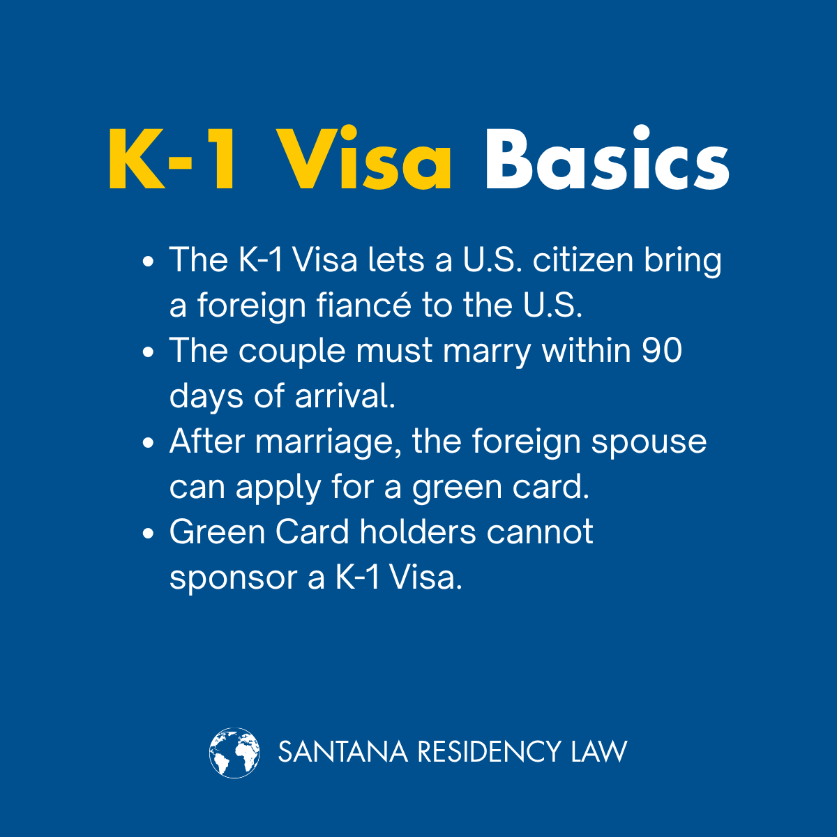 SRLawPA's tweet photo. Thinking about a K-1 fiancé visa? 

A U.S. citizen may bring a foreign fiancé(e) to marry within 90 days of arrival. Processing often takes 8–11 months, and costs can exceed $940 with medical exams, travel, and documents. 

#K1Visa #FianceVisa #GreenCard https://t.co/JwKQuNus4E