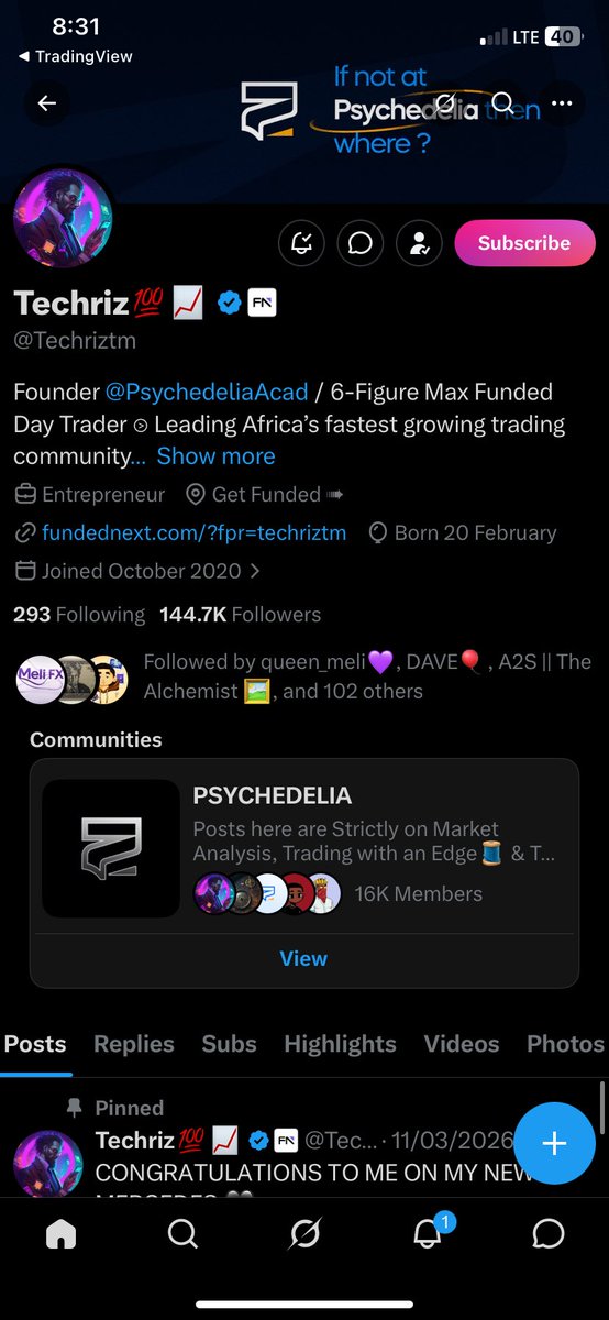 larabalizz's tweet photo. @Techriztm @PsychedeliaAcad @FundedNext @TraderHadesh DONE ✅ https://t.co/rrGis3hjcW