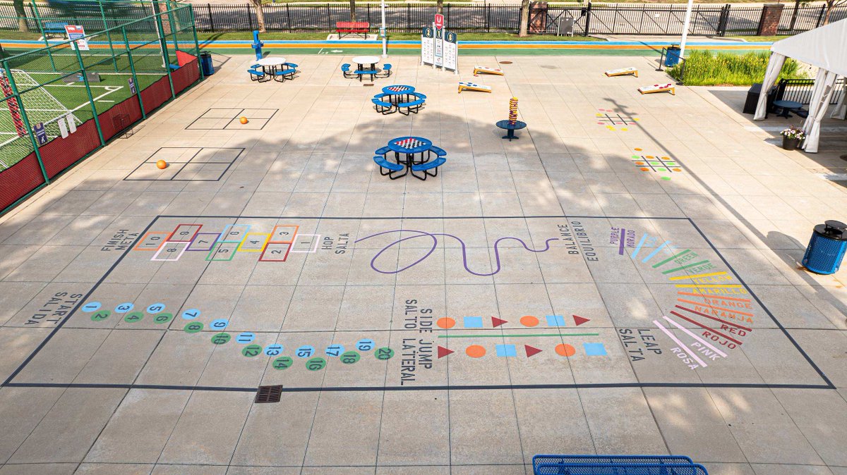TCMIndy's tweet photo. New ways to play have arrived at @rileychildrens Sports Legends Experience. Challenge your family to classic backyard favorites like hopscotch, cornhole, &amp; more in our new outdoor play area. There's fun waiting for everyone. https://t.co/GE6vfUn8eH