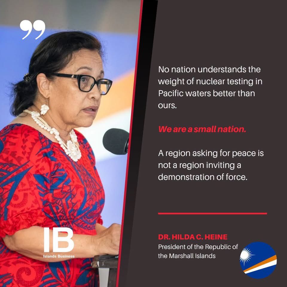 ib_magazine_'s tweet photo. PACIFIC leaders say the Pacific must remain an Ocean of Peace and have urged all powers to respect regional waters, sovereignty and stability. 

"The ocean should never be turned into a theatre for rivalry, weapons testing or conflict."

#Pacific #OceanOfPeace #Diplomacy #Peace https://t.co/Uvut4PcA3g