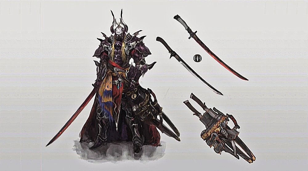 Aetas_Memoria's tweet photo. Initial designs, &amp; a final one for Zenos. 1st one was rejected, due to being too out of step with the spirit of FF, &amp; too mundane for a major antagonist, &amp; 2nd - for being a little too feminine, &amp; for fear it would be difficult to represent in the game.
https://t.co/mJsFZrgGjm https://t.co/y6Qjs3OAHh