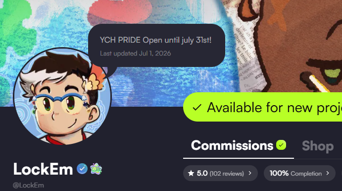 LockEm_'s tweet photo. 100 reviews 🎉🎉

TYSM to all my clients for the MASSIVE trust in my services <333  

#vgen #vgencomms #artmoots #smallartist https://t.co/BnuNpsMkPi