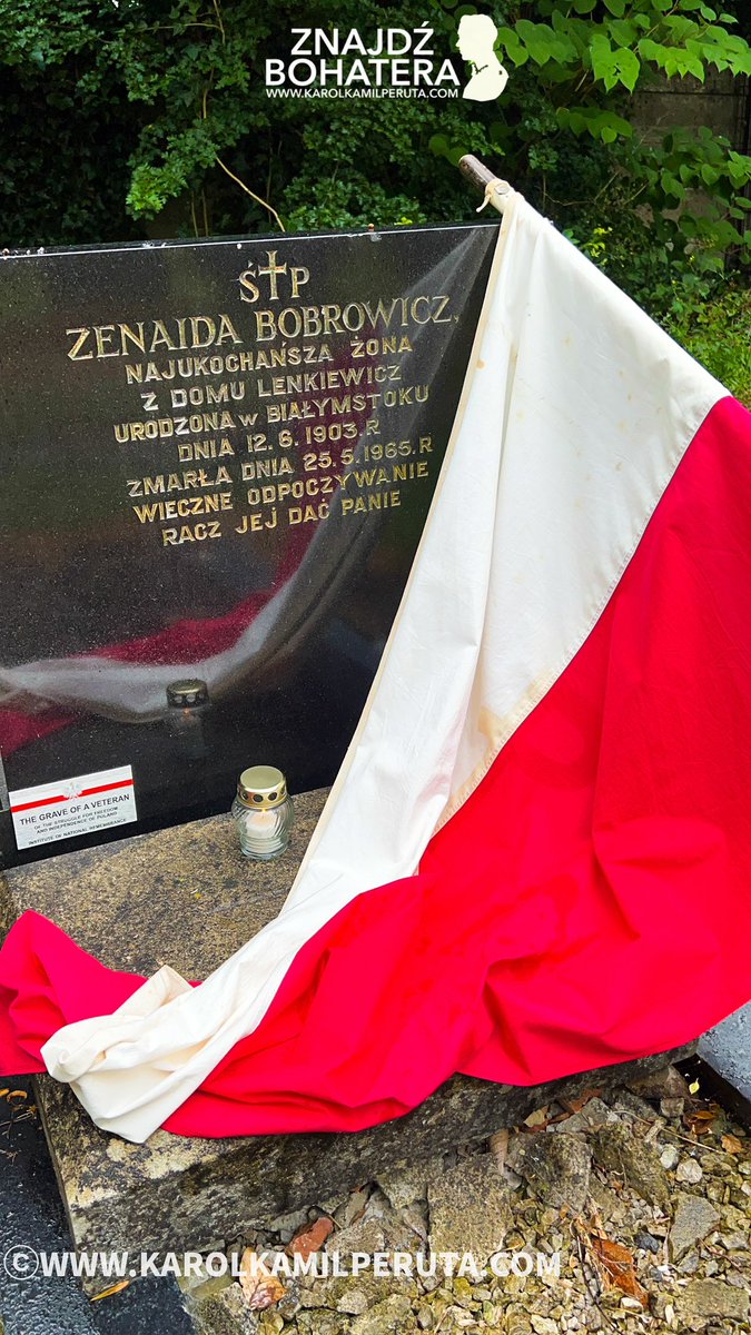 KarolPeruta's tweet photo. Kilka zdjęć z oznaczenia grobu BOHATERKI Bitwy o Monte Cassino i ochotniczki 161 szpitala wojennego
Zenaida Bobrowicz (Lenkiewicz)  

Dzięki Akcja “Znajdź Bohatera”  z ogromną dumą i radością oznaczyłem dziś oficjalną tabliczką IPN „Grób Weterana” grób  prawdziwej bohaterki – ochotniczki ze 161. Szpitala Wojennego, Zenaidy Bobrowicz, uczestniczki legendarnej Bitwy o Monte Cassino!

Radość tym większa, że ten grób, tak jak setka innych na starej polskiej sekcji cmentarza, od wielu lat znajduje się pod moją osobistą opieką. Niestety, grób Zenaidy, podobnie jak wiele innych polskich mogił, ucierpiał podczas trwającej latami dewastacji polskich grobów na tym cmentarzu. Mimo to nie pozwolimy, by pamięć o nich zginęła.

To właśnie tutaj, w Dzień Wszystkich Świętych, co roku zapalamy tysiąc biało-czerwonych zniczy – w imię pamięci i w imię wdzięczności za ukochaną Polskę. Tradycja Tysiąca Zniczy trwa już dziesięć lat i trwa wyłącznie dzięki Wam! Pomóżcie mi i w tym roku godnie uczcić polskich bohaterów spoczywających na zapomnianym cmentarzu St.Joseph’s Moston w Manchesterze. 

To już 228 zarejestrowanych i oznaczonych grobów polskich weteranów na brytyjskich cmentarzach. Po każdym oznaczeniu pochylam nad grobem starą polską flagę. Nie jest to zwykła flaga. Otrzymałem ją po śmierci mojej przyjaciółki i mentorki – sanitariuszki AK, uczestniczki Powstania Warszawskiego. Ta poplamiona, wytarta flaga z ledwie widocznym znakiem Polski Walczącej przez dziesiątki lat służyła weteranom Armii Krajowej w Manchesterze. Dziś, z największym szacunkiem i dumą, pochylam ją nad grobami najdzielniejszych z dzielnych – najwierniejszych z wiernych, choć zapomnianych przez świat.

Oznaczony dziś grób Bohaterki:

Zenaida Bobrowicz (Lenkiewicz)  
Ochotniczka 161. Szpitala Wojennego  
Bohaterka Bitwy o Monte Cassino  
Krzyż Monte Cassino nr 41970

CZEŚĆ I CHWAŁA TWOJEJ PAMIĘCI! 🇵🇱

Udostępnij, skomentuj i podaj dalej. Niech imiona prawdziwych Bohaterów dotrą tam, gdzie jeszcze o nich nie słyszano. 

#karolkamilperuta #ZnajdzBohatera #waldi114 #kkperuta #PolishGemsUK
