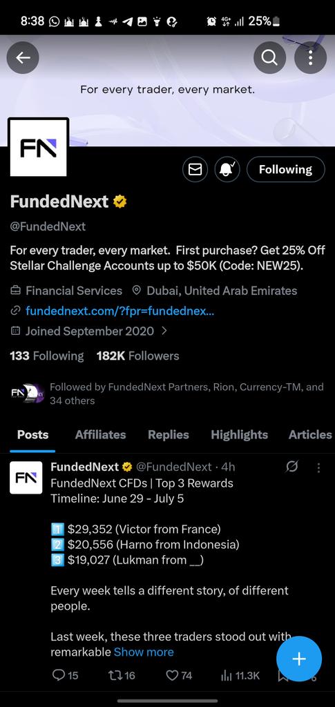 olamede02's tweet photo. @Techriztm @PsychedeliaAcad @FundedNext @TraderHadesh Done sir https://t.co/rd6YBVmY9H