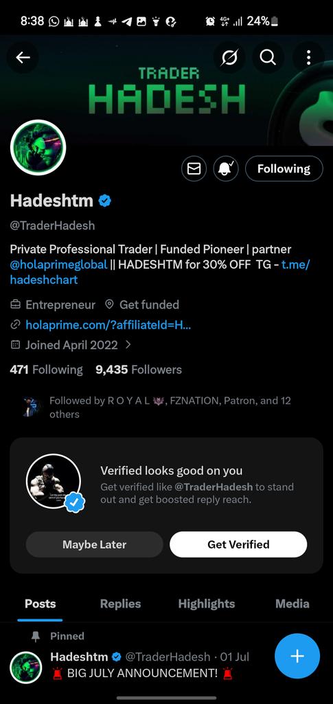 olamede02's tweet photo. @Techriztm @PsychedeliaAcad @FundedNext @TraderHadesh Done sir https://t.co/rd6YBVmY9H