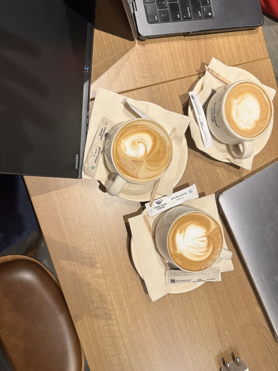chandru2win's tweet photo. At one point today, I thought I was going to spend three hours alone at a coffee shop.

Today reminded me why we started @DoingThingsAIHq the way we did.

From day one, our goal wasn’t to build the biggest AI community. It was to build a community of people who genuinely love getting their hands dirty building, experimenting, and shipping with AI.

That’s why almost every event we’ve hosted has been a closed-door gathering. We value quality of conversations over the number of attendees.

The idea was inspired by @1997harkirat and After Office Hours sessions he hosts in AI Learn Circle in Bengaluru. Seeing those meetups made me wonder, “Why not Chennai?”

Today was our first Build & Blend, an after-office-hours AI building session in Chennai.

I reached Third Wave Coffee, Adyar, excited to meet everyone. But one by one, the people who had shown interest messaged saying they couldn’t make it.

For a moment, I thought the evening might not happen.

I texted @kamalikaPoddar, my go-to buddy when it comes to building the AI community in Chennai, and told her I’d stay till 10 PM anyway.

A few minutes later, she walked in.

Soon after, Sudharsanan Kirubanandhan joined us.

As we were deep into building and discussing AI projects, Babu Christopher Donbosco Yuwa P., who were seated at the next table, noticed what we were working on. They struck up a conversation, joined us, and became part of the community.

Later in the evening, S Gowtham Raj Mohamed Haneefa joined us as well.

What started with uncertainty turned into one of the most meaningful evenings we’ve had.

Looking back, this was already our 4th offline event in less than two months. Every event has reinforced the same belief: when you bring together the right people, meaningful things happen.

If someone tells me Chennai isn’t excited about AI, I’ll disagree.

People showed up after a full day of work, not for a keynote, not for networking, but simply to build, learn, exchange ideas, and spend time with others equally passionate about AI.

Those conversations over coffee are where ideas take shape, collaborations begin, and communities grow.

Sometimes, all it takes is showing up and trusting the process.