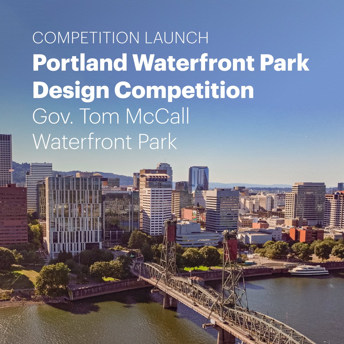 malcolmreading's tweet photo. Portland Parks &amp; Recreation (PP&amp;R) today launched the two-stage open design competition for Governor Tom McCall Waterfront Park. Follow the link for more information and how to enter online: https://t.co/6ZRx3ESxGU https://t.co/2c1YjGy91O