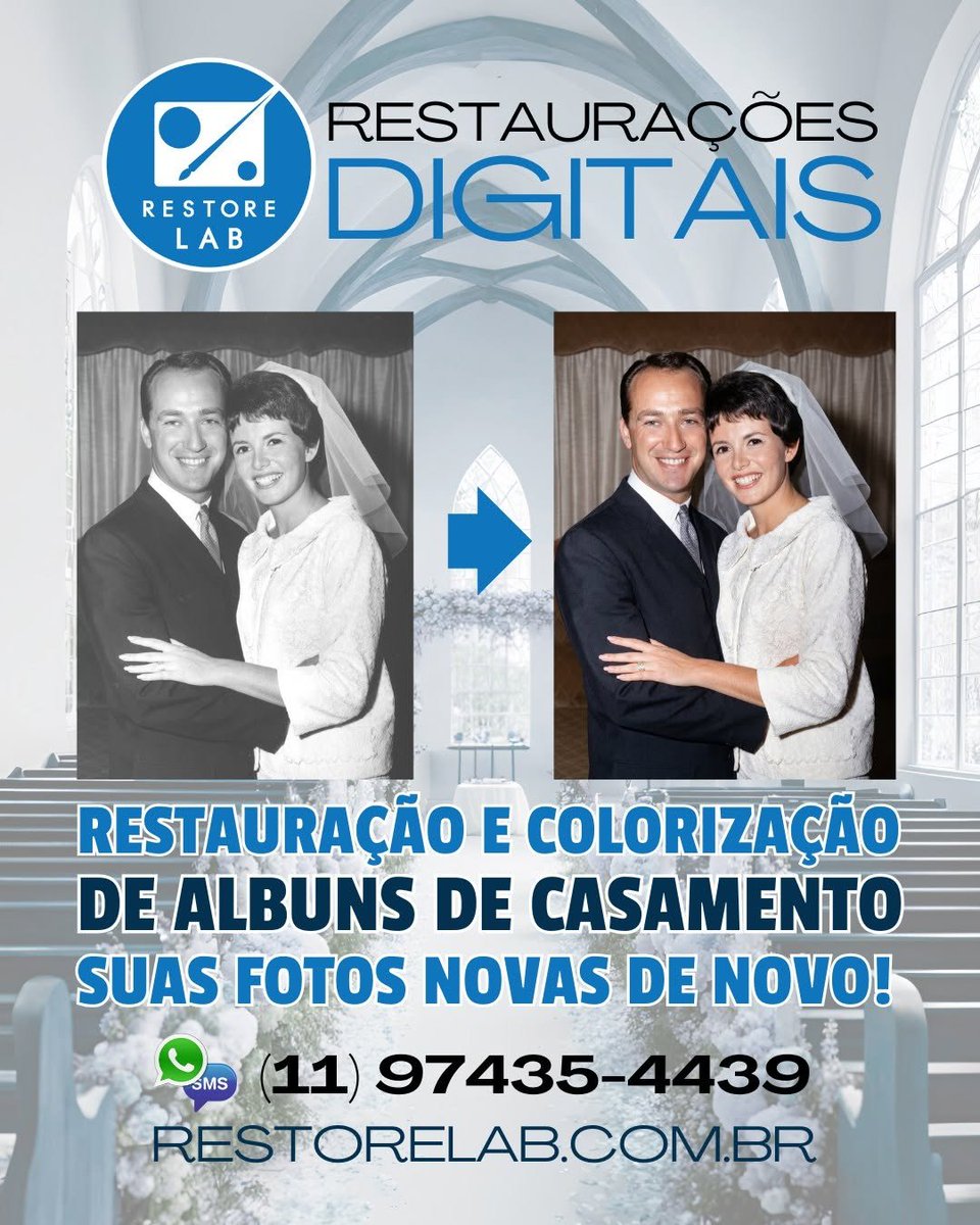 restorelab's tweet photo. RESTAURAÇÃO DE ALBUNS DE CASAMENTO

Restauração de posters e albuns de fotos de casamento com remoção de riscos, arranhados, amassados, manchas de deteriorização e remaster profissional.
Orçamento GRATIS

Envie pelo site:
https://t.co/dlb4GpruAb https://t.co/47FnWATCiS