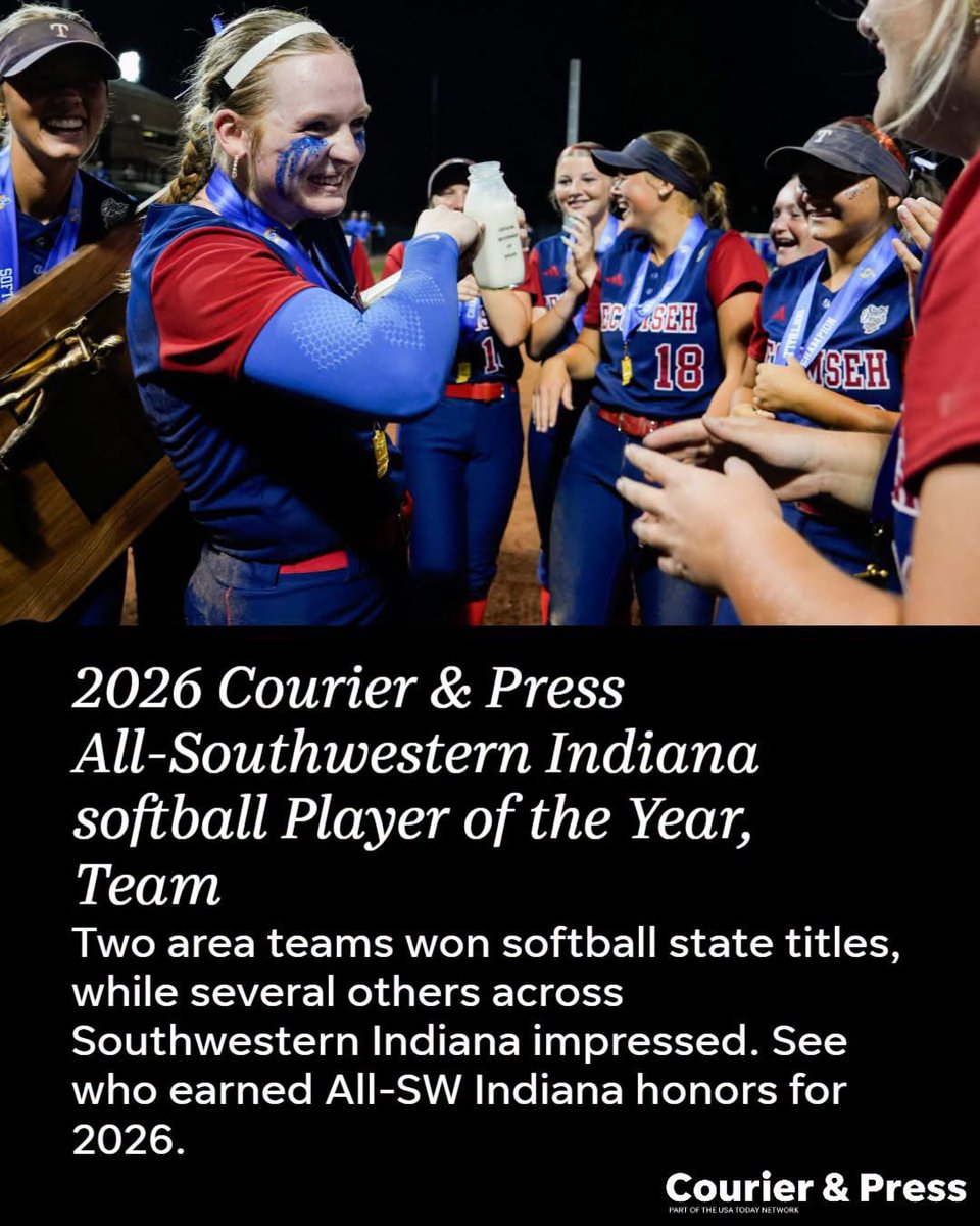 seiler_audrey's tweet photo. Highschool softball season is officially over!!💙❤️
-2A state champs
-1st team all state
-1st team all conference 
-Courier &amp; Press POY
@TecumsehSftball @rothrock03 @CodyFowlerHit @LadyDukesLamar @SoftbalAmerica @ExtraInningSB @LineDsoftball @MaxPreps @BradyVernon @kylesokeland https://t.co/I7gD7FIyQF