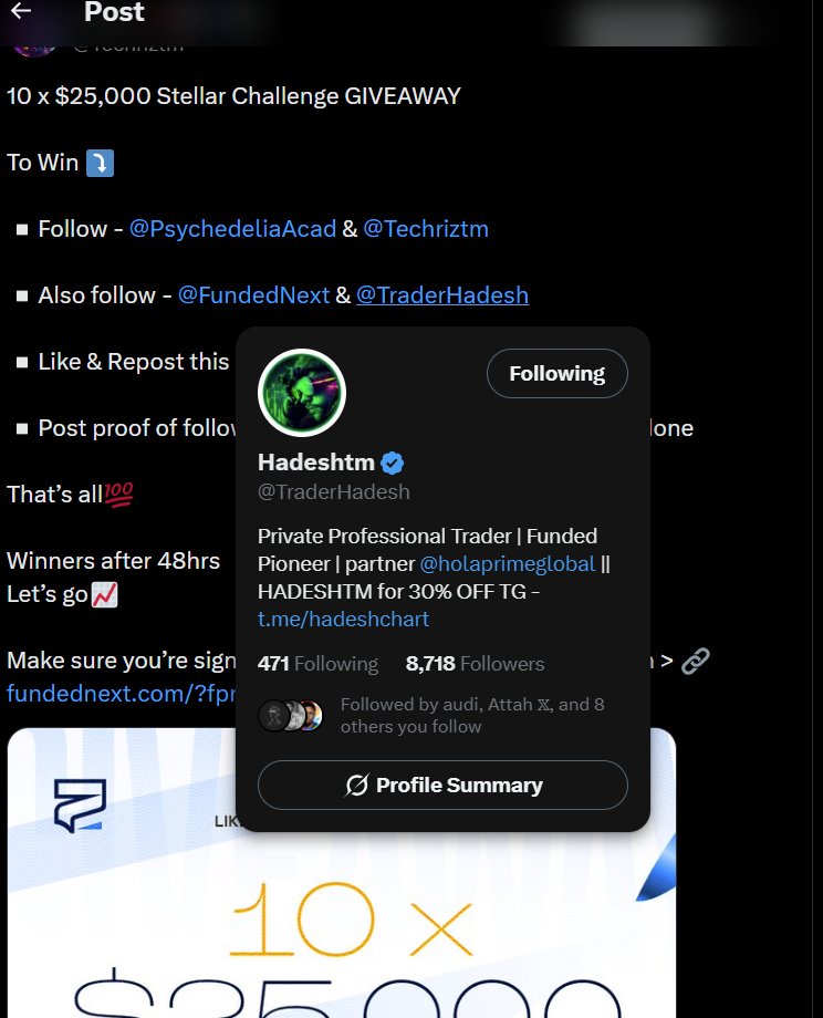 Invisible_bby's tweet photo. @Techriztm @PsychedeliaAcad @FundedNext @TraderHadesh Done https://t.co/psr3SLiq0X