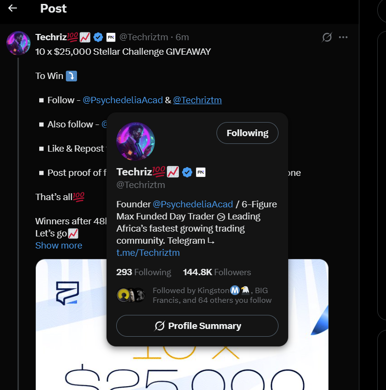 Invisible_bby's tweet photo. @Techriztm @PsychedeliaAcad @FundedNext @TraderHadesh Done https://t.co/psr3SLiq0X