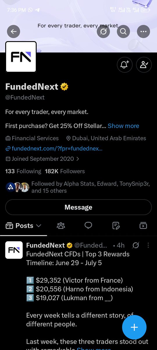 _eldadlarbi's tweet photo. @Techriztm @PsychedeliaAcad @FundedNext @TraderHadesh Thank you Daddy Techriz that I have found favor to win one of the accounts ❤️. https://t.co/y4TmMYTO2p