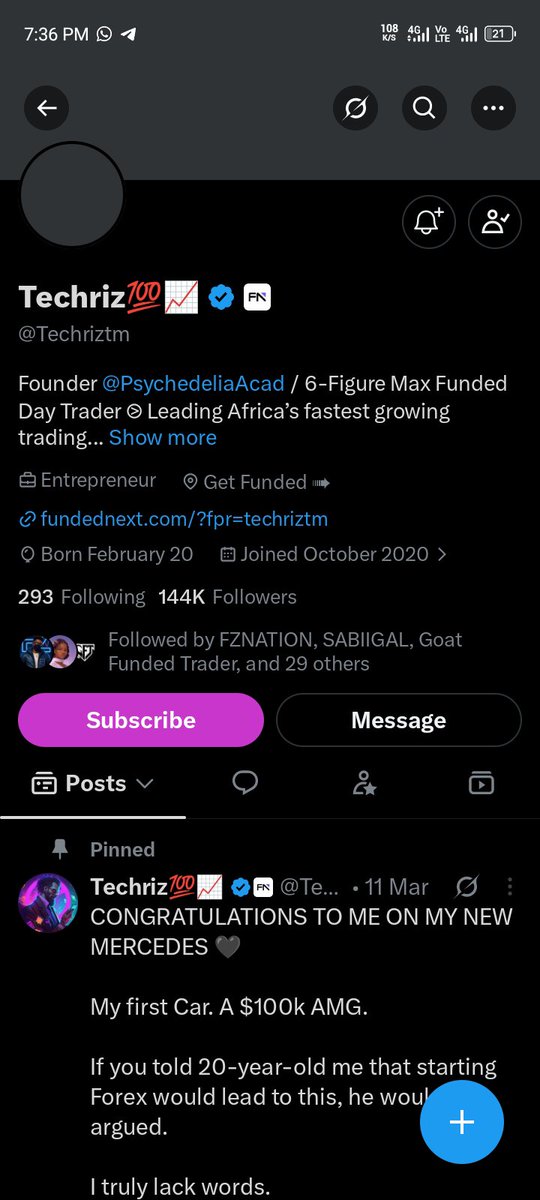 _eldadlarbi's tweet photo. @Techriztm @PsychedeliaAcad @FundedNext @TraderHadesh Thank you Daddy Techriz that I have found favor to win one of the accounts ❤️. https://t.co/y4TmMYTO2p