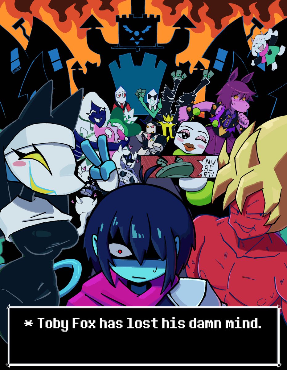 Oakblu's tweet photo. Castle Town Chaos

#deltarune https://t.co/sCi5ViwPYV
