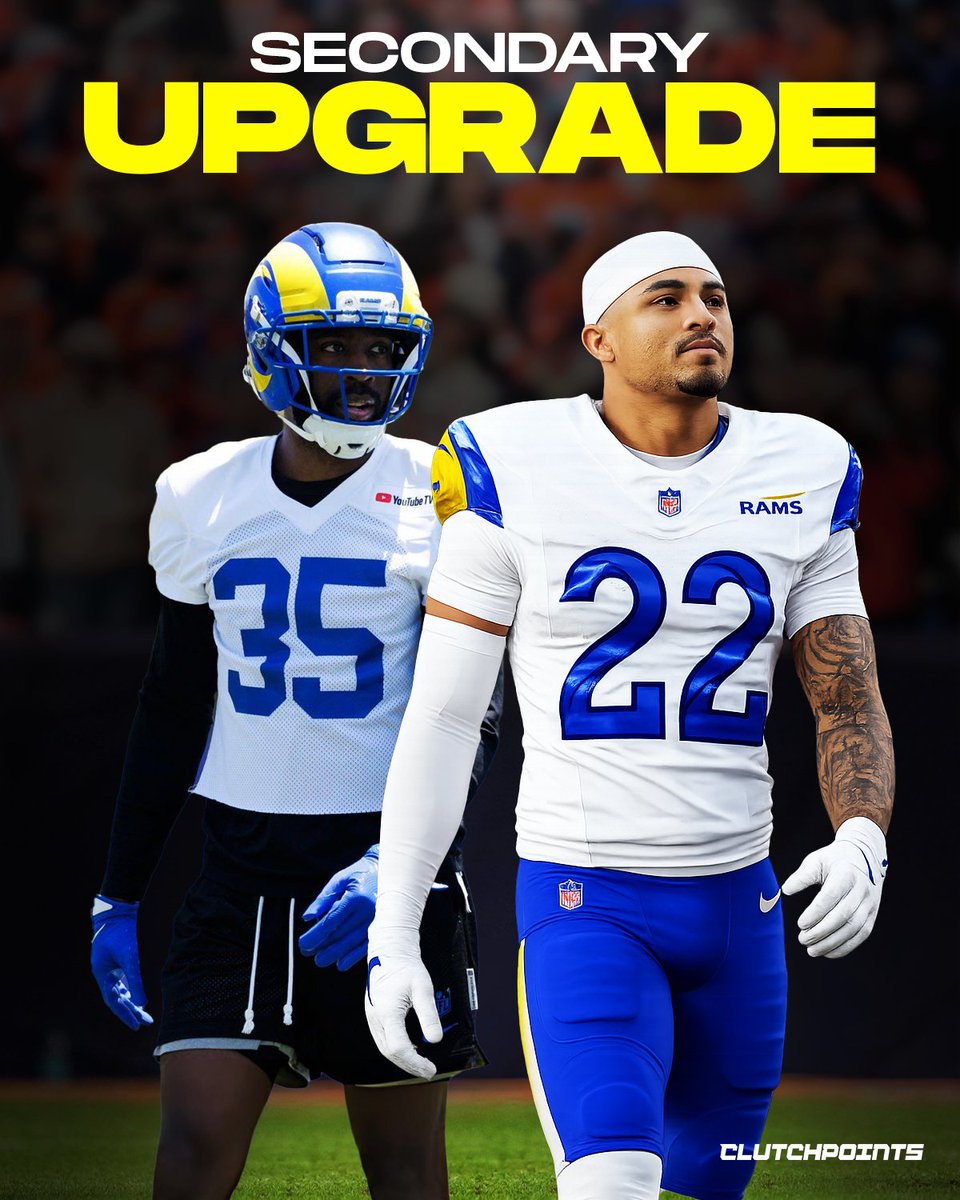 RamsNationCP's tweet photo. Trent McDuffie and Jaylen Watson were ranked the NFL’s No. 4 CB duo. The Rams’ secondary just became a major strength. 🐏🔥 https://t.co/PEfhz1nQCb