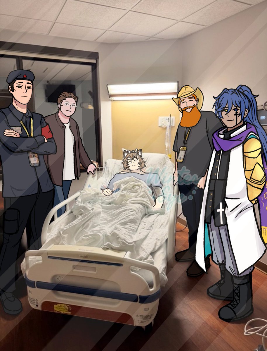 XWinterEyeX's tweet photo. 💚Commission for @AnticChannel859! 
❤️@TheUberMarshal 
🤎@imjustjoel_ 
🧡@DracaBro 
💜@gabrielgratia https://t.co/T2iVRhvyHY