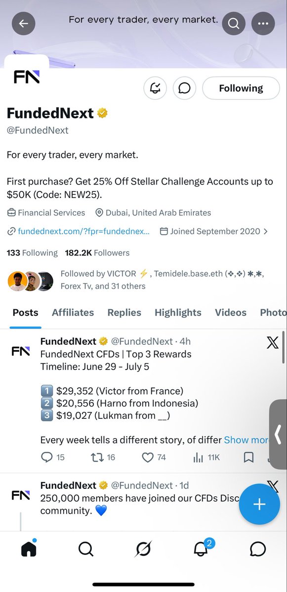 Tobi_faya's tweet photo. @Techriztm @PsychedeliaAcad @FundedNext @TraderHadesh Task Done 

Goodluck to Myself and the other winners 

Insha Allah https://t.co/yrxRu89gNl
