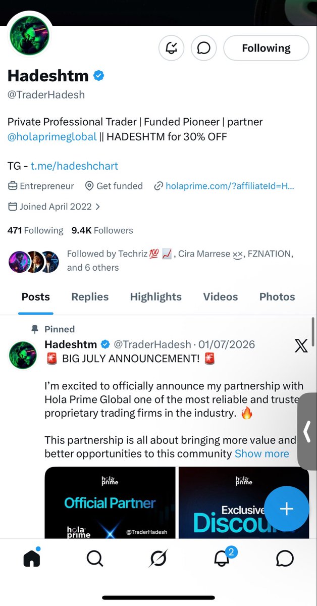 Tobi_faya's tweet photo. @Techriztm @PsychedeliaAcad @FundedNext @TraderHadesh Task Done 

Goodluck to Myself and the other winners 

Insha Allah https://t.co/yrxRu89gNl