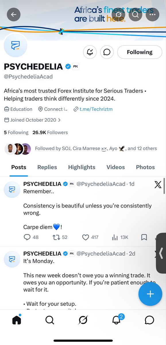 Tobi_faya's tweet photo. @Techriztm @PsychedeliaAcad @FundedNext @TraderHadesh Task Done 

Goodluck to Myself and the other winners 

Insha Allah https://t.co/yrxRu89gNl