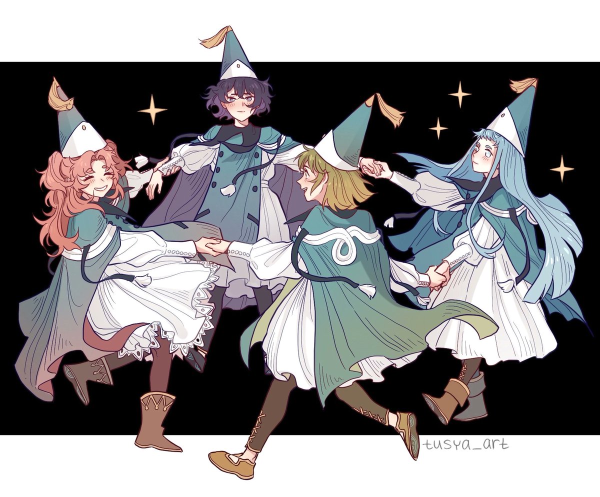 tusya_art's tweet photo. A tiny round dance 
✦✧✦
#WitchHatAtelier #Δ帽子 https://t.co/3YWh8KPTNl