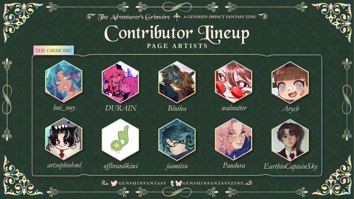 GenshinFantasy's tweet photo. Some more of our page artists...
@murabt075 @SuperGalaxyFox1 Boxes/exhausted-undead @mynabirb @ancasketches @sxupade @shinonometenma Milo @nyctricia skyoris 

@bui_nuy @Durindooodle @Bluilea @wainutter @aryarych @artsophiehml @offbrandkiwii @jiamitsu @MOONZULI EarthtoCaptainSky https://t.co/YzPYLodd98