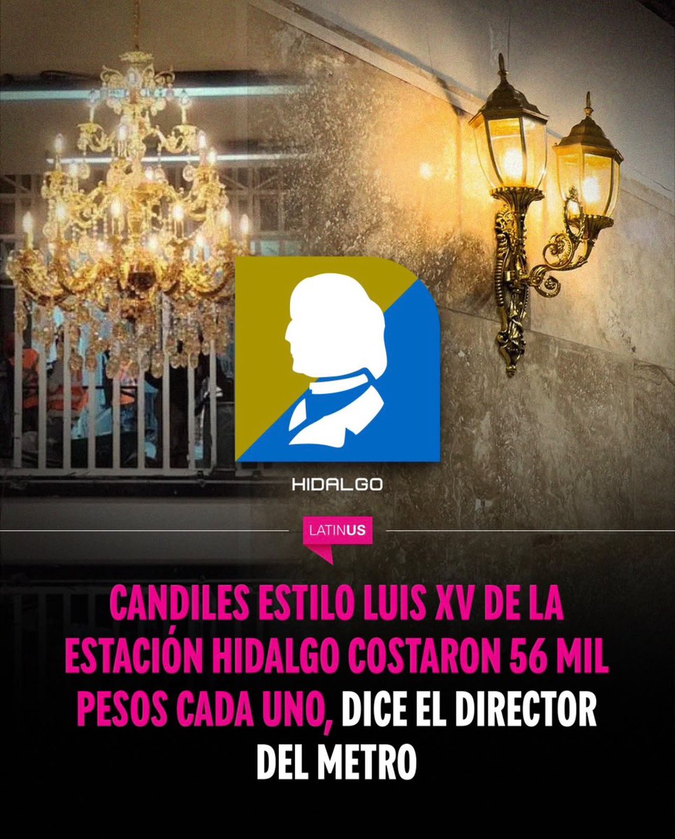 AlanAdameMX's tweet photo. 🔴|| ¿Es en serio que mientras el Metro se cae a pedazos, @ClaraBrugadaM se gastó $224,000 en 4 candiles para hacer show? https://t.co/LGCpCfcX85