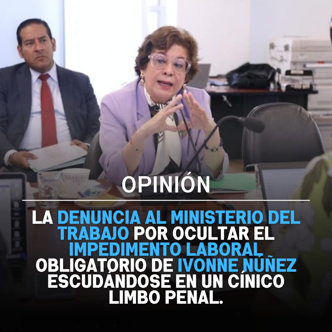 withkariri's tweet photo. Hoy Trabajo oculta su impedimento laboral mediante un cínico limbo penal. El portal oficial de talento humano mantiene limpio el perfil de Ivonne Núñez, usando tecnicismos burocráticos para blindar de forma sospechosa a la exjefa de cartera. https://t.co/oyUj2RSLZT